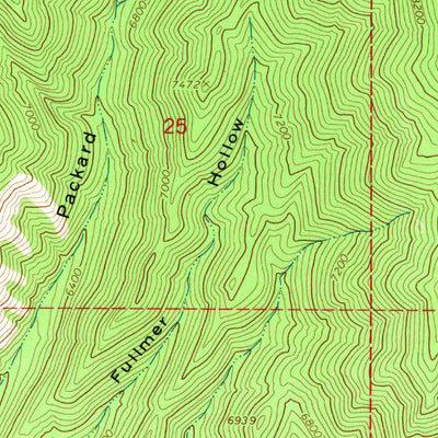United States Geological Survey Wallsburg Ridge, UT (1967, 24000-Scale) digital map