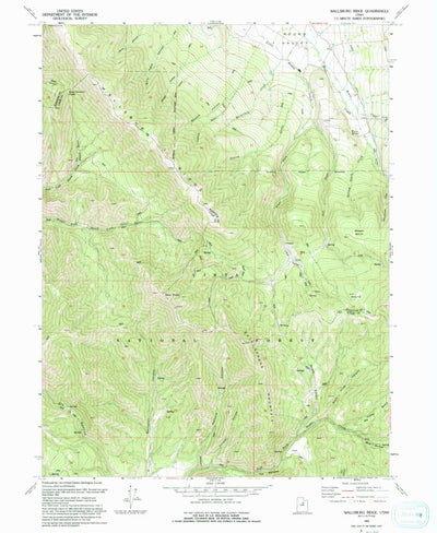 United States Geological Survey Wallsburg Ridge, UT (1993, 24000-Scale) digital map