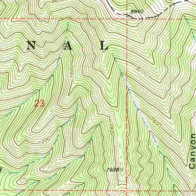 United States Geological Survey Wallsburg Ridge, UT (1993, 24000-Scale) digital map