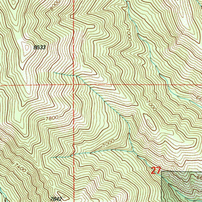 United States Geological Survey Wallsburg Ridge, UT (1998, 24000-Scale) digital map