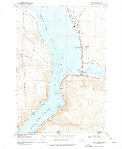 United States Geological Survey Wallula, WA-OR (1964, 24000-Scale) digital map