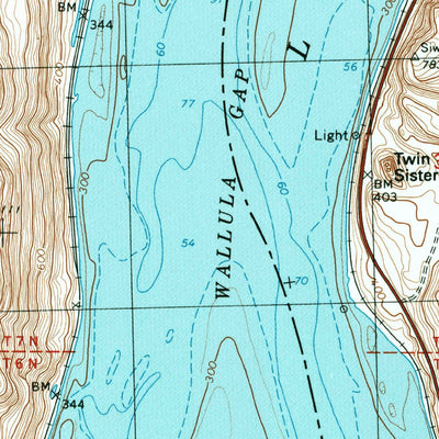United States Geological Survey Wallula, WA-OR (1992, 24000-Scale) digital map