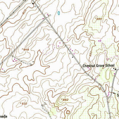 United States Geological Survey Walnut Bottom, PA (1952, 24000-Scale) digital map