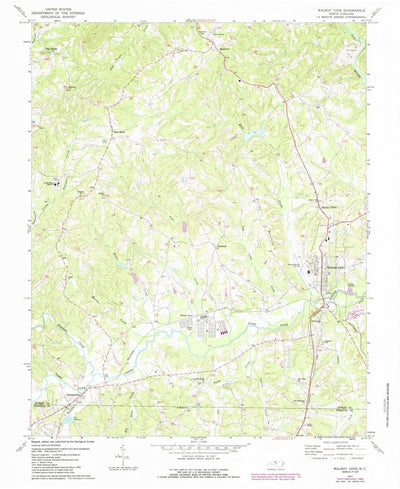 United States Geological Survey Walnut Cove, NC (1971, 24000-Scale) digital map