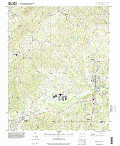 United States Geological Survey Walnut Cove, NC (1996, 24000-Scale) digital map