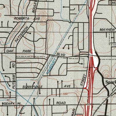 United States Geological Survey Walnut Creek, CA (1995, 24000-Scale) digital map