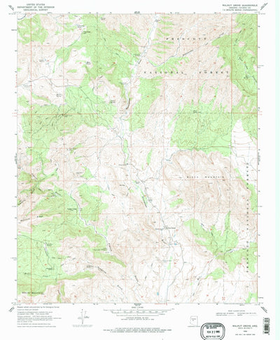 United States Geological Survey Walnut Grove, AZ (1969, 24000-Scale) digital map