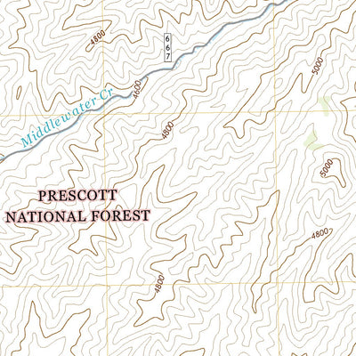United States Geological Survey Walnut Grove, AZ (2021, 24000-Scale) digital map