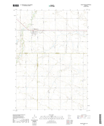United States Geological Survey Walnut Grove, MN (2022, 24000-Scale) digital map