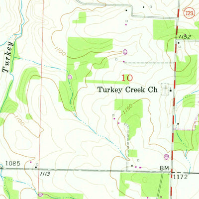 United States Geological Survey Walnut Grove, MO (1956, 24000-Scale) digital map