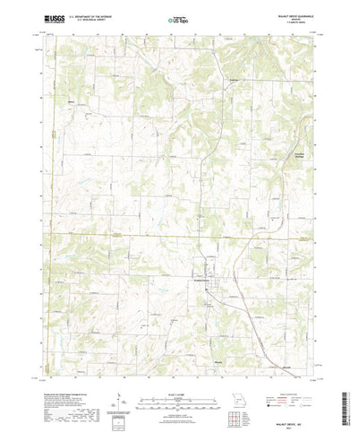 United States Geological Survey Walnut Grove, MO (2021, 24000-Scale) digital map
