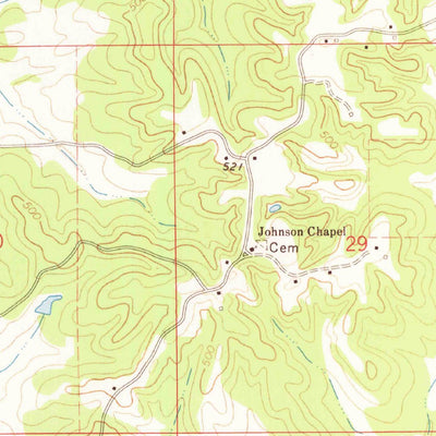 United States Geological Survey Walnut Grove, MS (1972, 24000-Scale) digital map