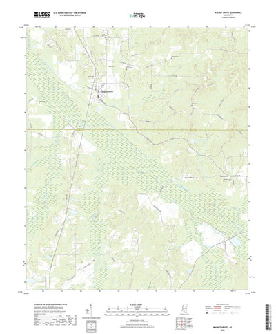 United States Geological Survey Walnut Grove, MS (2020, 24000-Scale) digital map