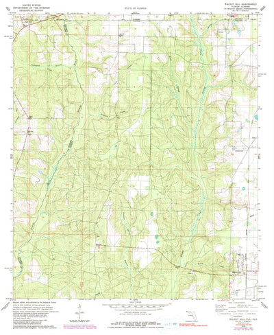 United States Geological Survey Walnut Hill, FL-AL (1978, 24000-Scale) digital map