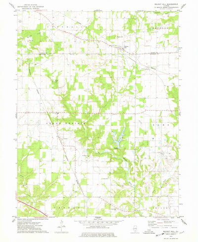 United States Geological Survey Walnut Hill, IL (1974, 24000-Scale) digital map