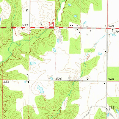 United States Geological Survey Walnut Hill, IL (1974, 24000-Scale) digital map