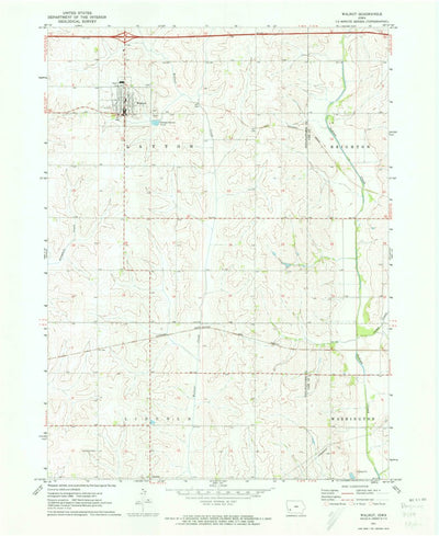 United States Geological Survey Walnut, IA (1971, 24000-Scale) digital map