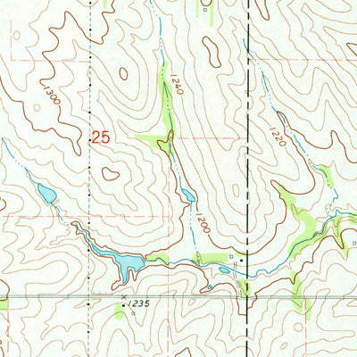 United States Geological Survey Walnut, IA (1971, 24000-Scale) digital map