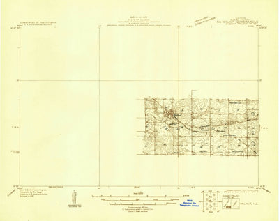 United States Geological Survey Walnut, IL (1930, 48000-Scale) digital map