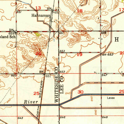 United States Geological Survey Walnut, IL (1949, 62500-Scale) digital map