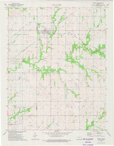 United States Geological Survey Walnut, KS (1973, 24000-Scale) digital map