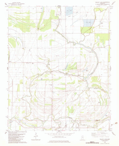 United States Geological Survey Walnut Lake, MS (1982, 24000-Scale) digital map