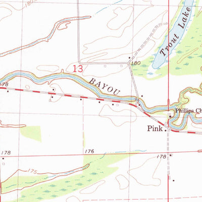 United States Geological Survey Walnut Lake, MS (1982, 24000-Scale) digital map