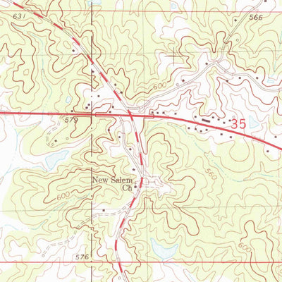 United States Geological Survey Walnut, MS-TN (1982, 24000-Scale) digital map