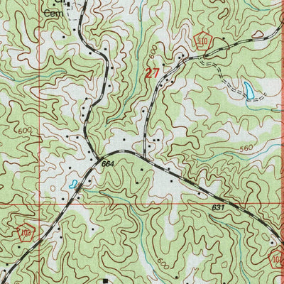 United States Geological Survey Walnut, MS-TN (2000, 24000-Scale) digital map