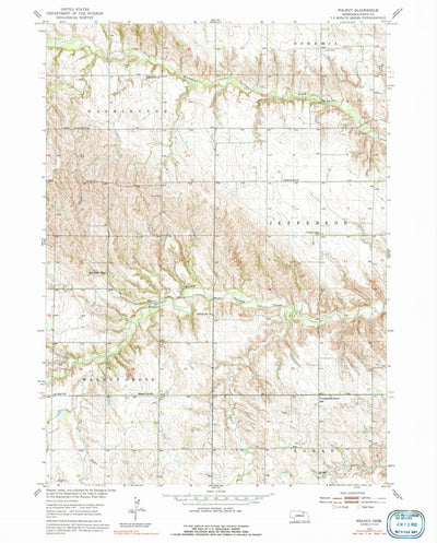 United States Geological Survey Walnut, NE (1954, 24000-Scale) digital map