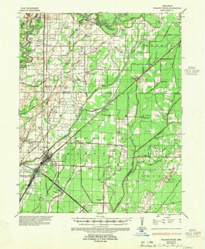 United States Geological Survey Walnut Ridge, AR (1935, 62500-Scale) digital map