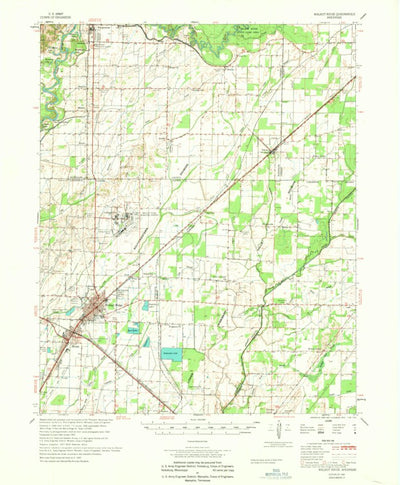 United States Geological Survey Walnut Ridge, AR (1968, 62500-Scale) digital map