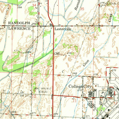 United States Geological Survey Walnut Ridge, AR (1968, 62500-Scale) digital map