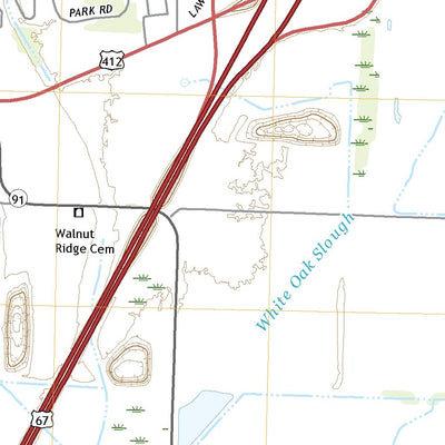 United States Geological Survey Walnut Ridge, AR (2020, 24000-Scale) digital map