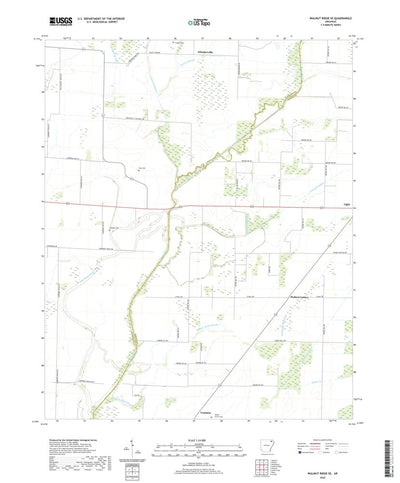 United States Geological Survey Walnut Ridge SE, AR (2020, 24000-Scale) digital map