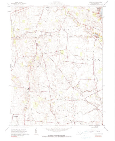 United States Geological Survey Walnut Run, OH (1961, 24000-Scale) digital map