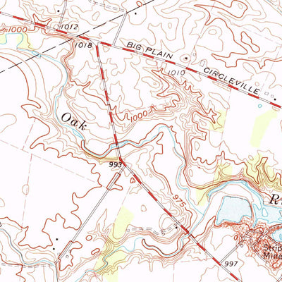 United States Geological Survey Walnut Run, OH (1961, 24000-Scale) digital map