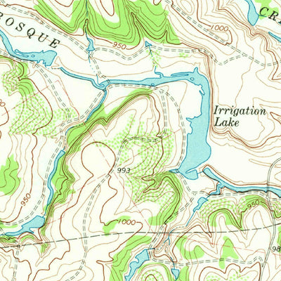 United States Geological Survey Walnut Springs West, TX (1966, 24000-Scale) digital map
