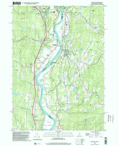 United States Geological Survey Walpole, NH-VT (1998, 24000-Scale) digital map
