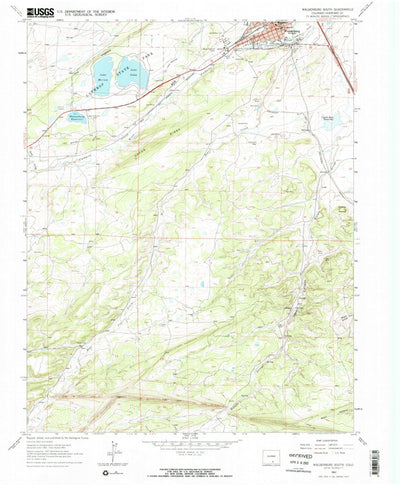 United States Geological Survey Walsenburg South, CO (1963, 24000-Scale) digital map