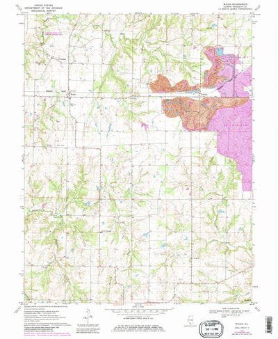 United States Geological Survey Walsh, IL (1970, 24000-Scale) digital map