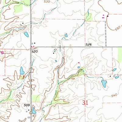 United States Geological Survey Walsh, IL (1970, 24000-Scale) digital map