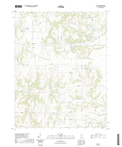 United States Geological Survey Walsh, IL (2021, 24000-Scale) digital map