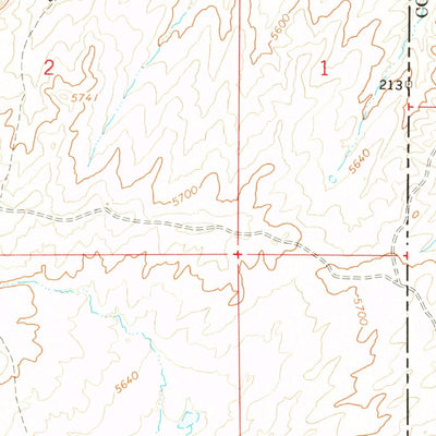 United States Geological Survey Walsh Knolls, UT-CO (1968, 24000-Scale) digital map