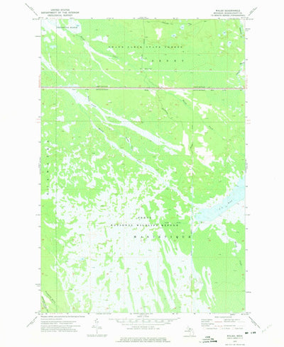 United States Geological Survey Walsh, MI (1972, 24000-Scale) digital map