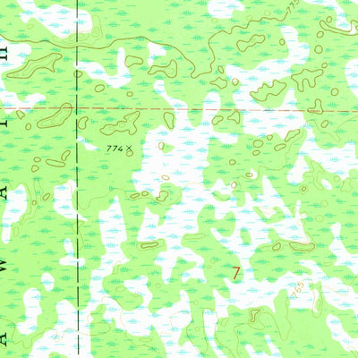 United States Geological Survey Walsh, MI (1972, 24000-Scale) digital map