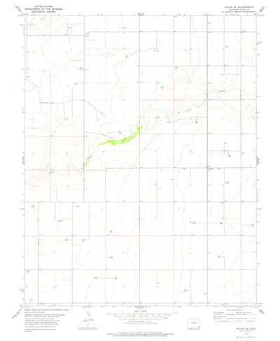 United States Geological Survey Walsh SE, CO (1978, 24000-Scale) digital map