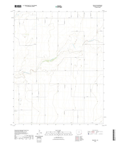 United States Geological Survey Walsh SE, CO (2022, 24000-Scale) digital map