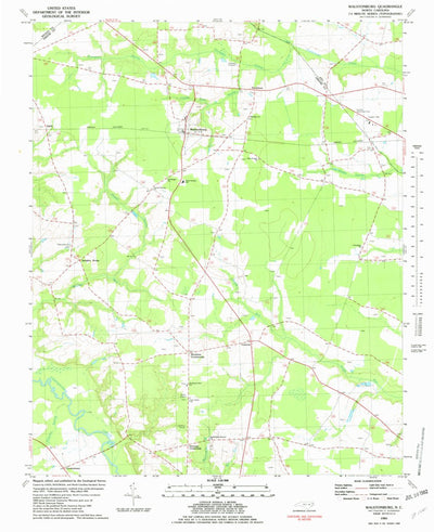 United States Geological Survey Walstonburg, NC (1981, 24000-Scale) digital map