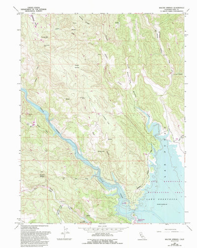 United States Geological Survey Walter Springs, CA (1959, 24000-Scale) digital map